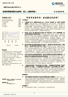 2020電商巨頭之爭 阿里、京東、拼多多——賣流量還是賣貨？
